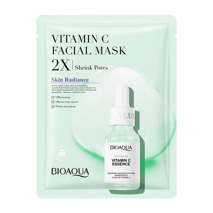 BIOAQUA Centella Collagen ansiktsmasker 20 st – återfuktande och uppfriskande sheet masks med hyaluronsyra