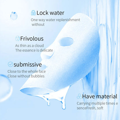 BIOAQUA Centella Collagen ansiktsmasker 20 st – återfuktande och uppfriskande sheet masks med hyaluronsyra