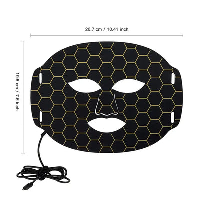 Professionell LED-ansiktsmask med 7 färger, uppladdningsbar